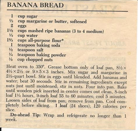 Betty Crocker Banana Bread. Add one extra banana! Betty Crocker Banana Bread Recipe, Betty Crocker Banana Bread, Banana Nut Bread Recipe, Nut Bread Recipe, Banana Bread Recipe Moist, Betty Crocker Recipes, Easy Banana Bread Recipe, Banana Nut Bread, Best Banana Bread