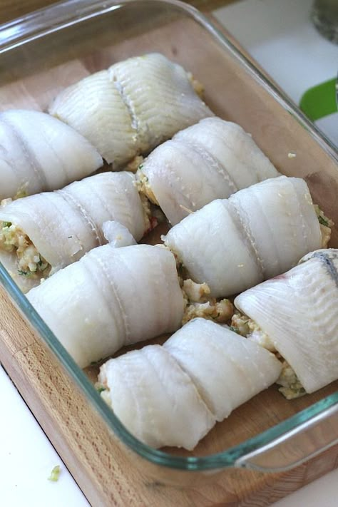 Baked Stuffed Flounder Recipes, Flounder Stuffed With Shrimp, Stuffed Swai Fish Recipes, Stuffed Flounder Recipes Shrimp, Stuffed White Fish Recipes, Baked Stuffed Fish Recipes, Stuffed Fish Fillets, Shrimp Stuffing For Fish, Flounder And Shrimp Recipes