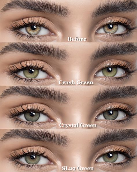 Dive into the world of color with our stunning green contacts!💚These lenses are here to transform your look and enhance your style – perfect for any occasion. 🌿✨⁠ --- #just4kira #coloredcontacts #beauty #instagood #makeup #greeneyes #followme #instagram #lenses #greencontacts #chicforeyes #contacts #shades Hazel Contacts, Colored Eye Contacts, Classy Makeup, Green Contacts, Green Lens, Colored Contact Lenses, Circle Lenses, Swag Girl Style, Beautiful Words Of Love