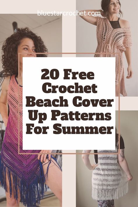 Beach Cover Up Pattern, Easy Diy Crochet, Cover Up Pattern, Crochet Beach Cover Up, Diy Crochet, Summer Outfit, Free Crochet, Cover Up, Crochet