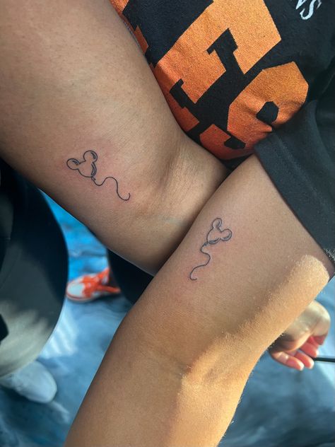 Matching small Disney Tattoos with my bestie💕. Disney Adults! Friendship Disney Tattoos, Matching Tattoos Mother Daughter Disney, Sister Tattoos For 2 Disney, Funny Cousin Tattoos, Disney Tattoos Small Matching, Sister Tattoos Disney, Disney Mom And Daughter Tattoos, Disney Matching Tattoos Friends, Mom And Daughter Disney Tattoos