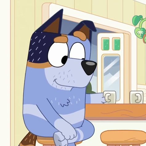 Stripe Heeler, Uncle Stripe, Bluey Scenes, Bluey Icons, Bluey Pictures, Bandit Bluey, Bluey Fanart, Blue Heeler Puppy, Bandit Heeler