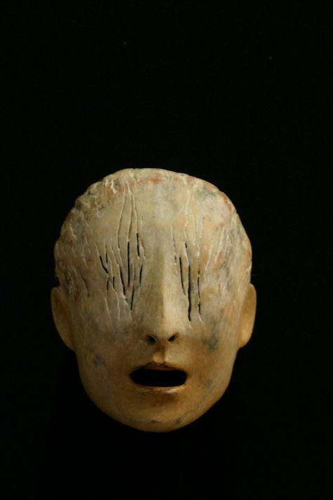 Mascara Papel Mache, Creepy Masks, Greek Tragedy, Mask Costume, Art Ancien, Mask Ideas, National Theatre, Masks Art, Wow Art