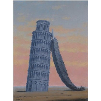 René François Ghislain Magritte, Rene Magritte Art, Magritte Paintings, Magritte Art, Wall Mural Decals, René Magritte, Tower Of Pisa, 21 November, Max Ernst