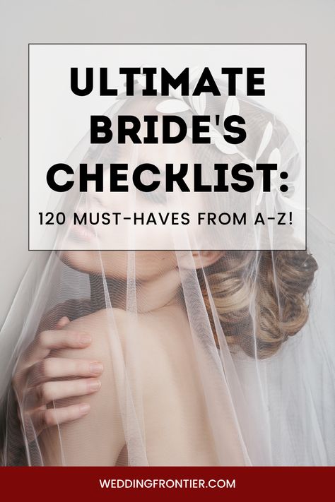 Never miss a detail with our exhaustive A-Z wedding day checklist. Every bride's secret weapon for the big day! 👰 #WeddingPrep #BrideChecklist #WeddingPlanning #Bridezilla #WeddingChecklist Bride Checklist Before Wedding, Wedding List For Bride, Wedding Day Bride Checklist, Brides Checklist Wedding Day, Bride Essentials For Wedding Day, Bride Packing List, Day Of Wedding Checklist For Bride, Things To Do Before Wedding, Wedding Bride Details