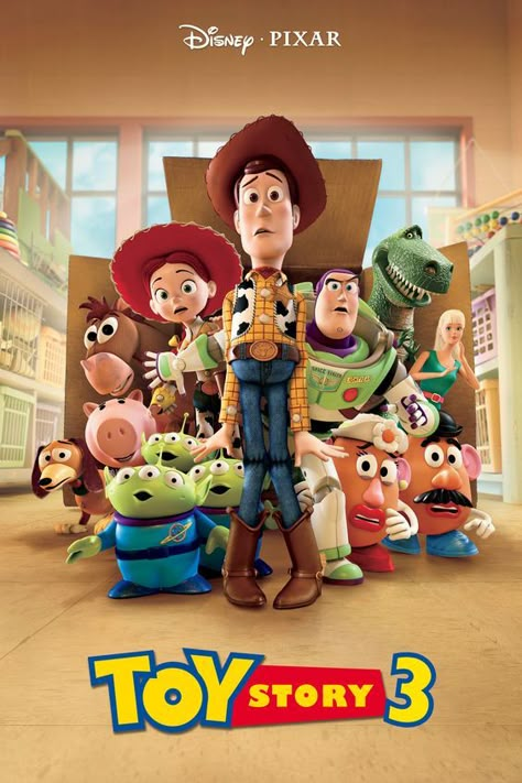 Toy Story 3 (2010) Toy Story 3 Movie, Old Kids Shows, New Animation Movies, Good Animated Movies, Animated Movie Posters, Old Cartoon Shows, New Disney Movies, Toy Story Movie, Japanese Animated Movies