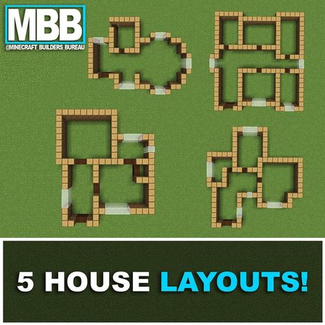 Here’s 5 house layouts for you all, which one would you like the most for us to build? . . #minecraft #minecraftbuild #minecraftbuilds… One Block House Minecraft, Mincraft Idea Houses Blueprints, Cottages In Minecraft, Mc Building Ideas House, Minecraft Charts Building, Minecraft House Building Tips, Minecraft Building Ideas House Blueprints Cottage, House Blueprints Minecraft, Random Builds In Minecraft