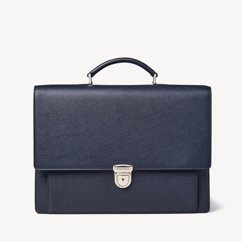 Refined and practical, our City Laptop Briefcase is the ultimate professional companion. Handcrafted from the finest full-grain leather with a durable pebble textured finish, the interior of this semi structured design is split into two parts for easy organisation. Professional Rectangular Leather Cases, Classic Briefcase For Work With Interior Card Slots, Classic Briefcase With Interior Card Slots For Work, Rectangular Leather Case For Business Meetings, Modern Leather Cases For Business Meetings, Timeless Saffiano Leather Briefcase For Formal Use, Formal Saffiano Leather Briefcase In Timeless Style, Rectangular Textured Leather Briefcase For Formal Use, Formal Rectangular Briefcase In Textured Leather