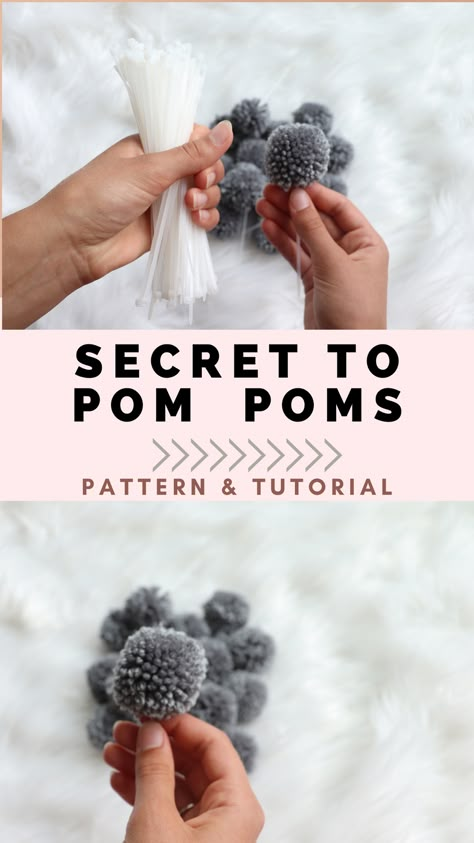 In this super easy and beginner friendly yarn pom pom tutorial I will show you the EASIEST way to make 6 yarn pom poms at ONCE. This is a VERY beginner friendly DIY tutorial, and would be a great summertime project for you and your kiddos! These easy mini pom poms can be used to embellish anything from home decor, to your favorite backpack or beanie! Pom Pom Mobile Diy, Make A Pom Pom With Yarn, How To Make Pom Pom Garland, Diy Yarn Pom Pom Balls, Workbench Tool Storage, Diy Yarn Pom Pom, Pom Poms Diy, Easy Pom Pom, Christmas Pom Pom Crafts