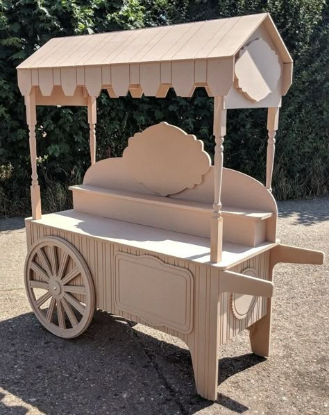 Candy Cart Wedding, Wedding Candy Cart, Flower Carts, Vendor Cart, Sweet Cart, Candy Car, Sweet Carts, Wooden Cart, Diy Pinata