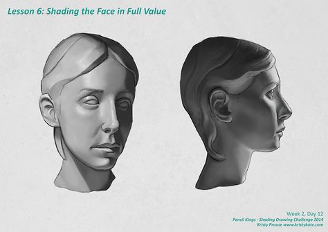 Side Profile Drawing Shading, Side View Lighting Reference, Side Profile Shading, Profile Shading, Shading Faces, Face Shading, Side View Of Face, Face Lighting, Side View Drawing