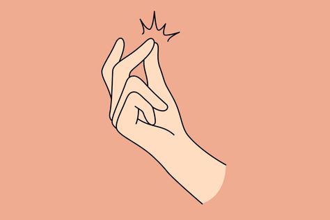 Hand and sign language concept. Human hand making snap of fingers over pastel background vector illustration Finger Snap Drawing, Snapping Fingers Reference, Finger Snapping, Finger Cartoon, How To Draw Fingers, Church Media Design, Human Hand, Pastel Background, Anatomy Reference