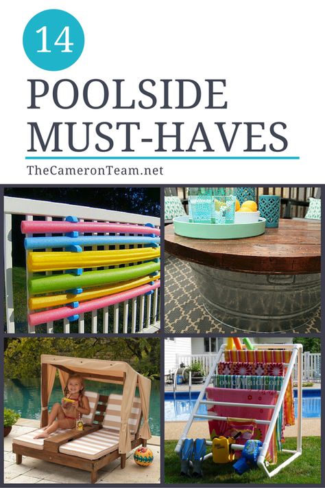 Around The Pool Ideas, Pool Organization, Pool Deck Decorations, Pool Toy Storage, Piscina Intex, Moderne Pools, Pool Patio Furniture, Poolside Decor, Pool Diy