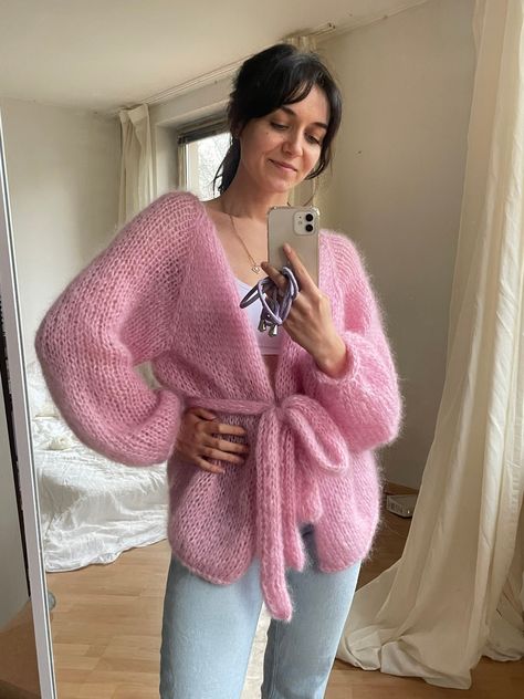 Excited to share this item from my #etsy shop: Knitted mohair cardigan | warm cozy oversized cardigan #mohaircardigan #knittedcardigan #warmcardigan #mohair #springoutfit Crochet Mohair Cardigan, Crochet Mohair, Mohair Sweaters, Warm Cardigan, Mohair Cardigan, Women's Sweaters, Oversized Cardigan, Her Brother, Crochet Cardigan