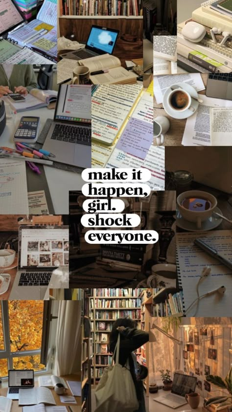 #school #motivationalquotes #study #motivation #vibes Creative Writing Student Aesthetic, Overachiever Aesthetic Moodboard, Studious Aesthetic Wallpaper, Study Moodboard Wallpaper, English Major Aesthetic Wallpaper, Romanticizing School Aesthetic Pictures, Make It Happen Girl, Moodboard Quotes, Academic Era