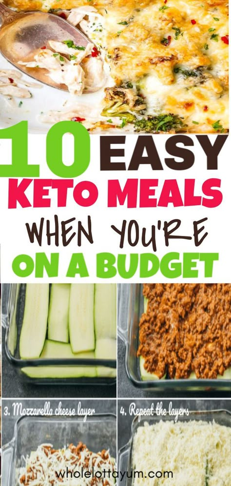 Low Carb Dinner Easy, Diet On A Budget, Easy Keto Meals, Low Carb Easy, Diner Recept, Ditch The Carbs, Ketogenic Diet Meal Plan, Ketogenic Diet For Beginners, Low Carb Diets