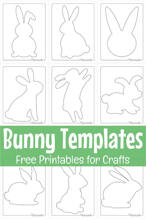 Easter Bunny Template, Free Applique Patterns, Easter Applique, Bunny Templates, Easter Templates, Bunny Images, Bunny Quilt, Bunny Amigurumi, Easter Craft Decorations