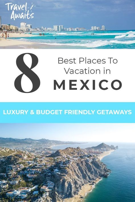 Here are the 8 best places to vacation in Mexico! Whether you're on a budget or want to travel lavishly, we've got the best options for you! #mexico #beach #travel #caribbean #travelawaitsnow | travelawaits.com Travel To Fiji, Vacation In Mexico, Travel To Mexico, Diy Honey, Fiji Travel, Things To Do In Mexico, Places To Vacation, Best Places To Vacation, Latin America Travel