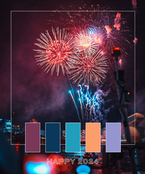 Fireworks Color Palette, New Years Eve Color Palette, Firework Colors, Conceptual Sketches, New Year Resolutions, Proposal Writing, Year Resolutions, Palette Color, Color Story