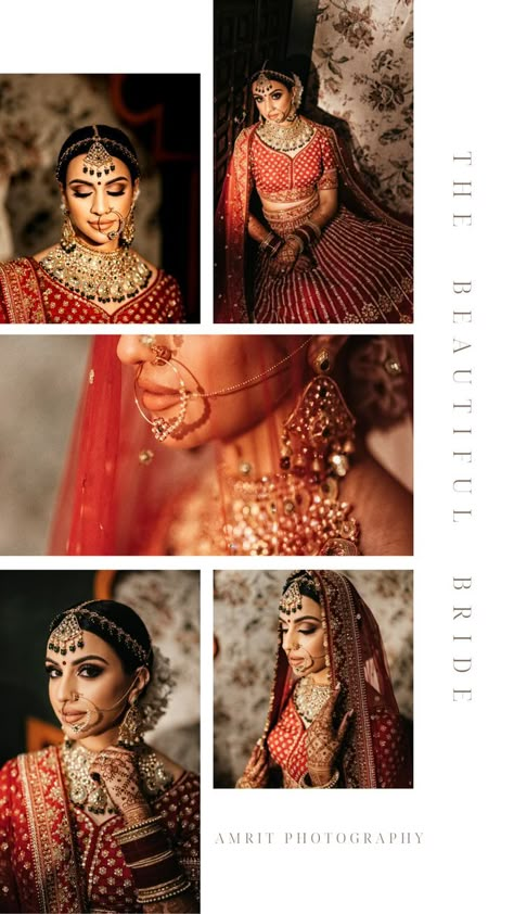 A truly breathtaking outdoor Sikh wedding ceremony that took place at the bride's home on a beautiful summer morning. Outdoor Sikh Wedding, Wedding Album Layout, Wedding Album Cover, Indian Bride Poses, Wedding Collage, Bride Photos Poses, Wedding Portrait Poses, Bridal Photography Poses, Bride Photography Poses