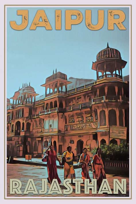 India Poster, Indian Illustration, Tourism Poster, Number Art, Painting Embroidery, Retro Travel Poster, Life Poster, Custom Poster, Online Posters