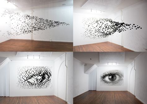 Anamorphic Sculptures by Michael Murphy | Fine Print Art and Design Blog Anamorphic Art, Suspended Art, Wire Nails, Michael Murphy, Optical Illusion Art, Art Optical, Art Appliqué, Perspective Art, Art Stained