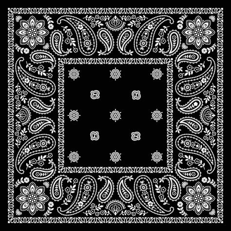 Slayer Bandana Style, Sporty Style Outfits, Handkerchief Design, Design Hijab, Swag Hats, Bandana Pattern, Abstract Pattern Design, Paisley Art, Bandana Design