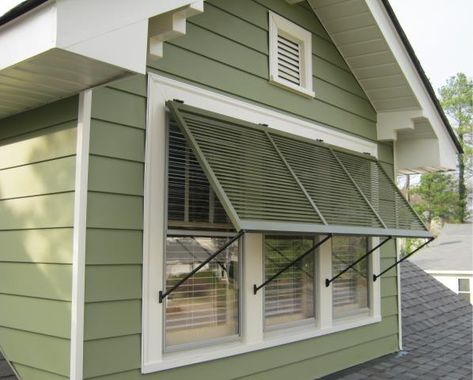 Alternative to shutters Shutter Alternatives, Wood Window Shutters, Porch Life, Wood Window, Home Windows, Home Outside, Aluminum Siding, Shutters Exterior, Window Shutters