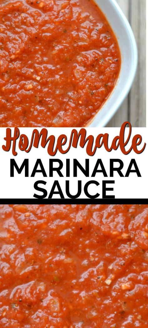 Making homemade marinara sauce is so easy to make with just a few ingredients. This recipe is perfect to use for chicken parmesan, meatballs and even for dipping. #marinara #dinner #sauce Chicken Parmesan Meatballs, Easy Marinara Sauce, Homemade Marinara Sauce, Marinara Sauce Recipe, Parmesan Meatballs, Marinara Sauce Homemade, Slow Cooker Desserts, Homemade Marinara, Sauce For Chicken