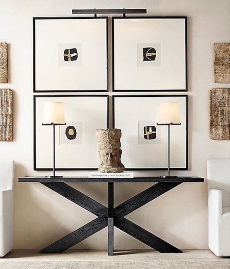 Rh Modern, Plywood Furniture, Bath Furniture, Home Hardware, Restoration Hardware, Entry Way, Console Tables, Fabric Shades, Entryway Decor