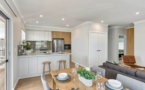 Astaire - 242 Leach Highway, Myaree - Summit Homes Granny Flat Kitchen, Granny Flat Plans, Diy Tiny House Plans, Granny Annexe, Flat Kitchen, Laundry Nook, Summit Homes, Diy Kitchens, Diy Tiny House