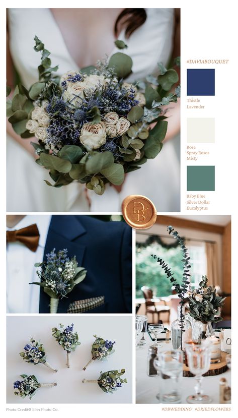 Navy Blue And Deep Green Wedding, Deep Blue And Sage Wedding, Pine Green And Navy Wedding, Navy Blue White Green Color Palette, Safe And Navy Wedding, Thistle Wedding Theme, Forest Green Spring Wedding, Navy And Sage Wedding Cake, Olive And Blue Wedding