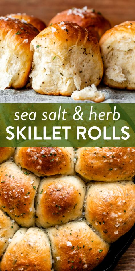 Skillet Rolls, Easy Lunch Ideas, Homemade Rolls, Recipes Bread, Savoury Baking, Easy Lunch, Iron Skillet, Bread Recipes Homemade, Dinner Rolls