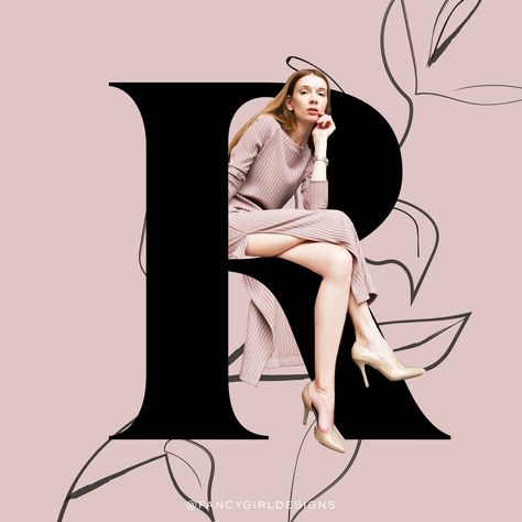 Fashion Typography Poster, Fashion Typography Design, Fashion Magazine Typography, Model Poster, Letter Portrait, Sewing Logo Design, Magazine Cover Page, Liverpool One, Instagram Design Layout