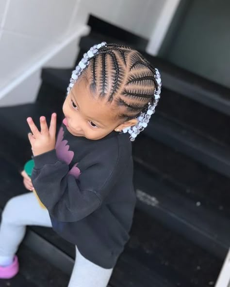 Baby Hairstyles Girl Black Braids, Toddler Braiding Hairstyles Girl, Braid Hairstyles For Toddler Girls Black, Little Black Girls Natural Hair Braids, Baby Cornrow Hairstyles, One Year Old Hairstyles Girls Black, Baby Braid Styles Short Hair, Braid Hairstyles For Toddlers, Toddler Black Girls Hairstyles Braids