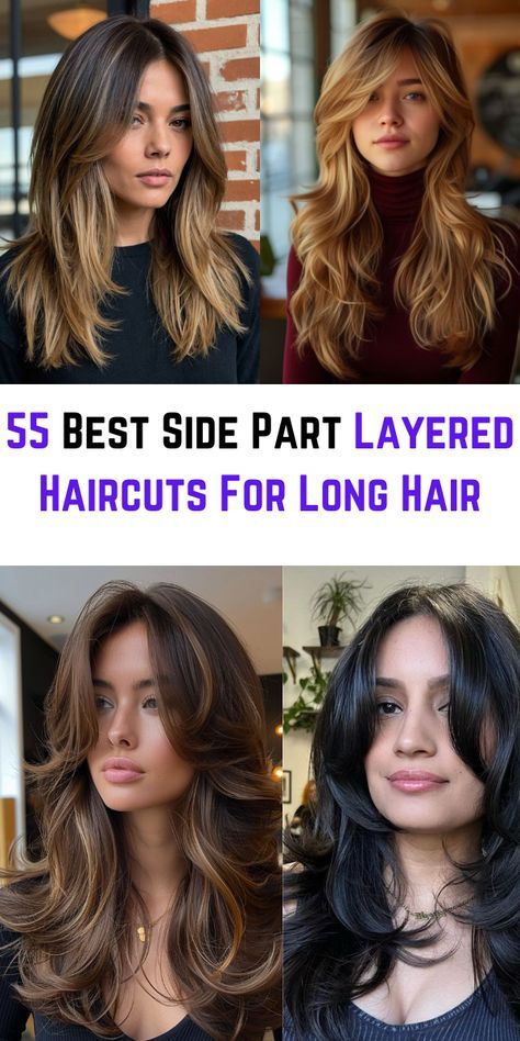 Perfect your curls with layered haircuts for long hair curly styles. Learn how to enhance your natural curls and create a stunning, voluminous look. #CurlyHair #LayeredHair #LongHair #CurlPerfection #2024Trends Fall Hair Cuts For Long Hair, Long Hair With Textured Layers, How To Curl Long Layered Hair, Long Haircut For Curly Hair, Long Dark Hair With Layers, Long Hair Short Layers, Long Textured Haircut, Long Hair Layered Haircut, Short Layers Long Hair