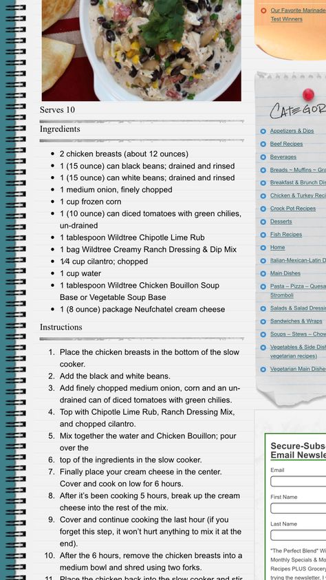 Chicken Ranch Chili - Wildtree Ranch Chicken Chili, Ranch Chili, Wildtree Freezer Meals, 21 Day Fix Chili, Wildtree Recipes, Food Crockpot, Chicken Ranch, Instant Pot Air Fryer, Meals To Make