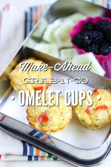 Make-Ahead Grab-n-Go Omelet Cups Omelet Cups, Omelette Cups, Healthy Omelet, What To Make For Breakfast, Spinach Eggs, Morning Recipes Breakfast, Gourmet Food Store, Healthy Yogurt, Breakfast Food List