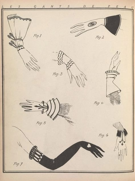 Gloves Illustration, Gloves Drawing, French Illustration, Glove Pattern, Gloves Vintage, Fashion Gloves, Gloves Fashion, Vintage Gloves, Clothing Reference