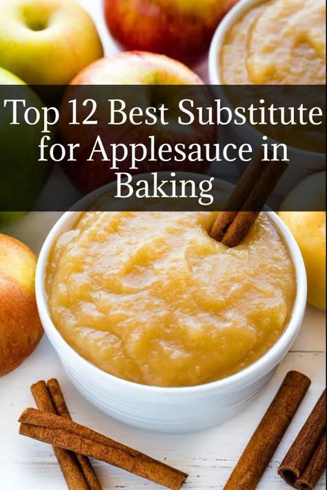 applesauce substitute, applesauce substitute in baking, substitute applesauce for oil, substitute for applesauce Applesauce Replacement In Baking, Apple Sauce Substitute For Baking, Applesauce Recipes Baking, Applesauce Substitute, Baking Replacements, Recipe Using Applesauce, Kitchen Math, Baking With Applesauce, Applesauce Cake Recipe