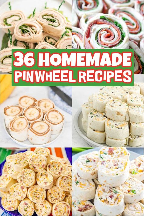 Pinwheel Recipes - Eating on a Dime Easy Pinwheel Recipes, Pinwheel Appetizers Cream Cheese, Tortilla Pinwheels Recipe, Pinwheel Recipe, Chicken Pinwheels, Cream Cheese Pinwheels, Ham And Cheese Pinwheels, Pinwheel Sandwiches, Tortilla Pinwheels