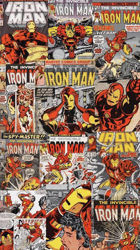 Iron Man Cartoon, Wallpaper Marvel, Iron Man Comic, Marvel Background, Marvel Cartoons, Iron Man Wallpaper, Marvel Wallpapers, Marvel Drawings, Marvel Artwork