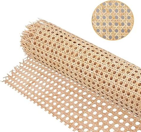 Amazon.com: 14" Width Cane Webbing 3.3Feet, Natural Rattan Webbing for Caning Projects, Woven Open Mesh Cane for Furniture, Chair, Cabinet, Ceiling : Arts, Crafts & Sewing Caning Furniture, Diy Interior Furniture, Rattan Webbing, Garden Furniture Ideas, Wall Paint Ideas, Cane Webbing, Rattan Cane, Diy Wall Art Decor, Craft Decoration