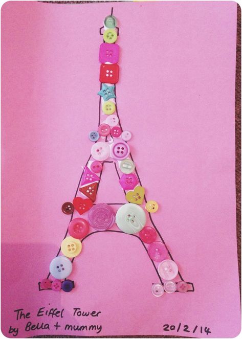 World Crafts For Kids, Around The World Crafts, Eiffel Tower Craft, France For Kids, Around The World Crafts For Kids, France Craft, France Christmas, Paris Crafts, Around The World Theme