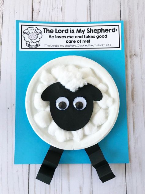 Toddler Sunday School, Toddler Bible, Sunday School Projects, Bible Crafts Sunday School, Nursery Crafts, Paper Plate Craft, Lesson Activities, Children's Church Crafts, Sheep Crafts