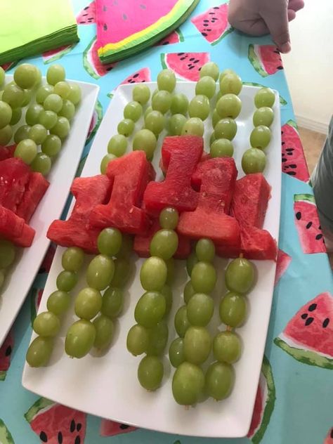 Watermelon Themed First Birthday, Watermelon Birthday Party Theme, 1st Birthday Foods, One In A Melon Party, One In A Melon Birthday, Watermelon Birthday Party, Fruit Birthday Party, Watermelon Birthday Parties, Watermelon Theme