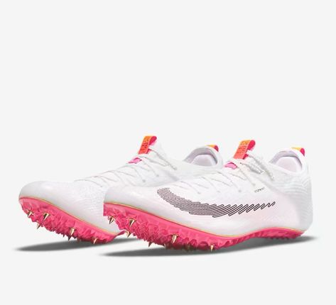 Best Track Shoes, Track Shoes Aesthetic, Track Spikes Aesthetic, Xc Spikes, Cute Spikes For Track, Spikes For Track, Sprint Spikes Track Field, Nike Spikes Track, Cute Track Spikes