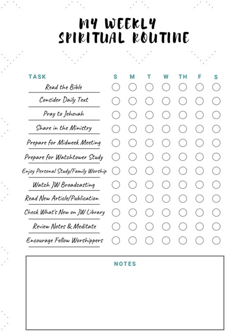 Jw Bible Reading Journal, Jw Bible Reading Schedule, Jw Study Schedule, Jw Study Notes, Spiritual Goals Jw, Pioneer Schedule Jw, Personal Study Schedule Jw, Jw Schedule, Personal Study Ideas Jw