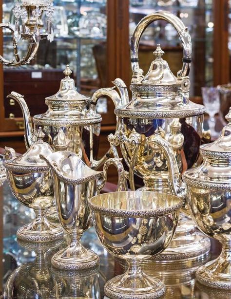 The Timeless Treasure of Silver Teapots - Page 3 of 4 - TeaTime Magazine Complete Makeup, Silver Tea Set, Antiques Roadshow, Silver Teapot, Makeup Course, Antique Collectors, Silver Decor, Silver Tea, Vintage Dinnerware