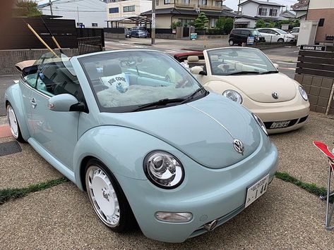 06 Vw Beetle, 2019 Vw Beetle Convertible, Beatle Cars, Blue Beetle Car, Vw Beetle Vintage, Blue Volkswagen Beetle, Blue Vw Beetle, Cute Small Cars, Bug Convertible